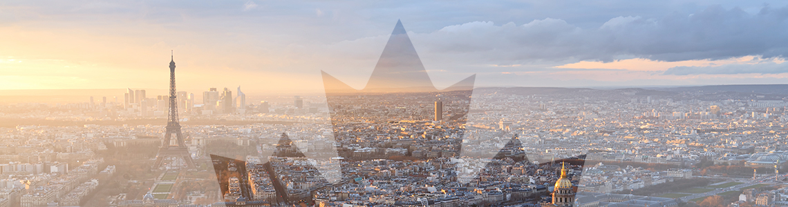 Paris skyline, France